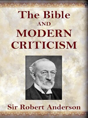 cover image of The Bible and Modern Criticism